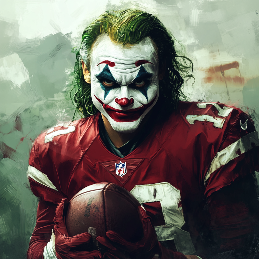 joker as NFL player,, GTA art style