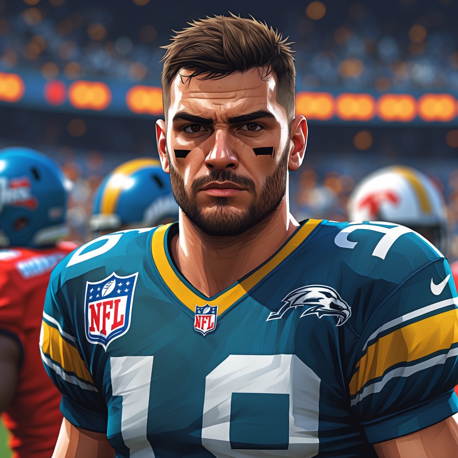 hasbulla NFL player, GTA art style