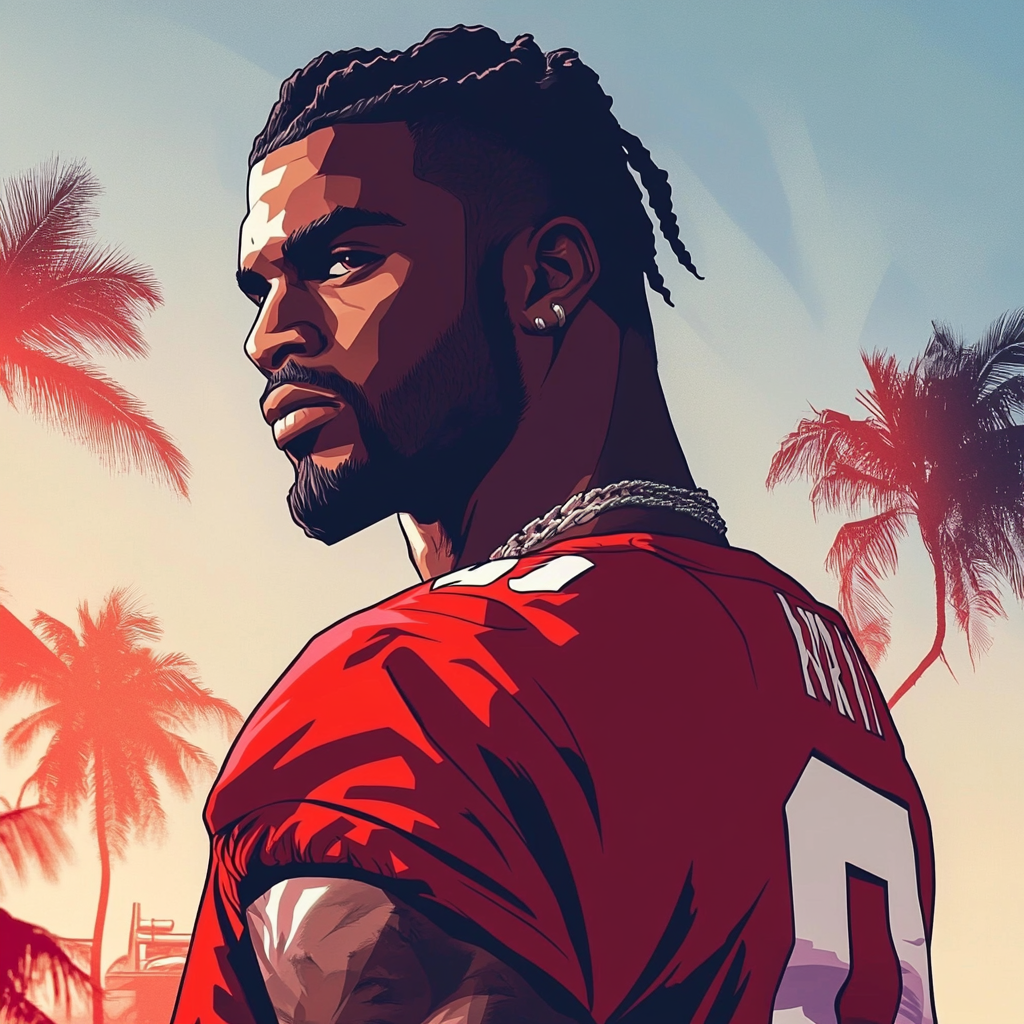 hasbulla NFL player, GTA art style