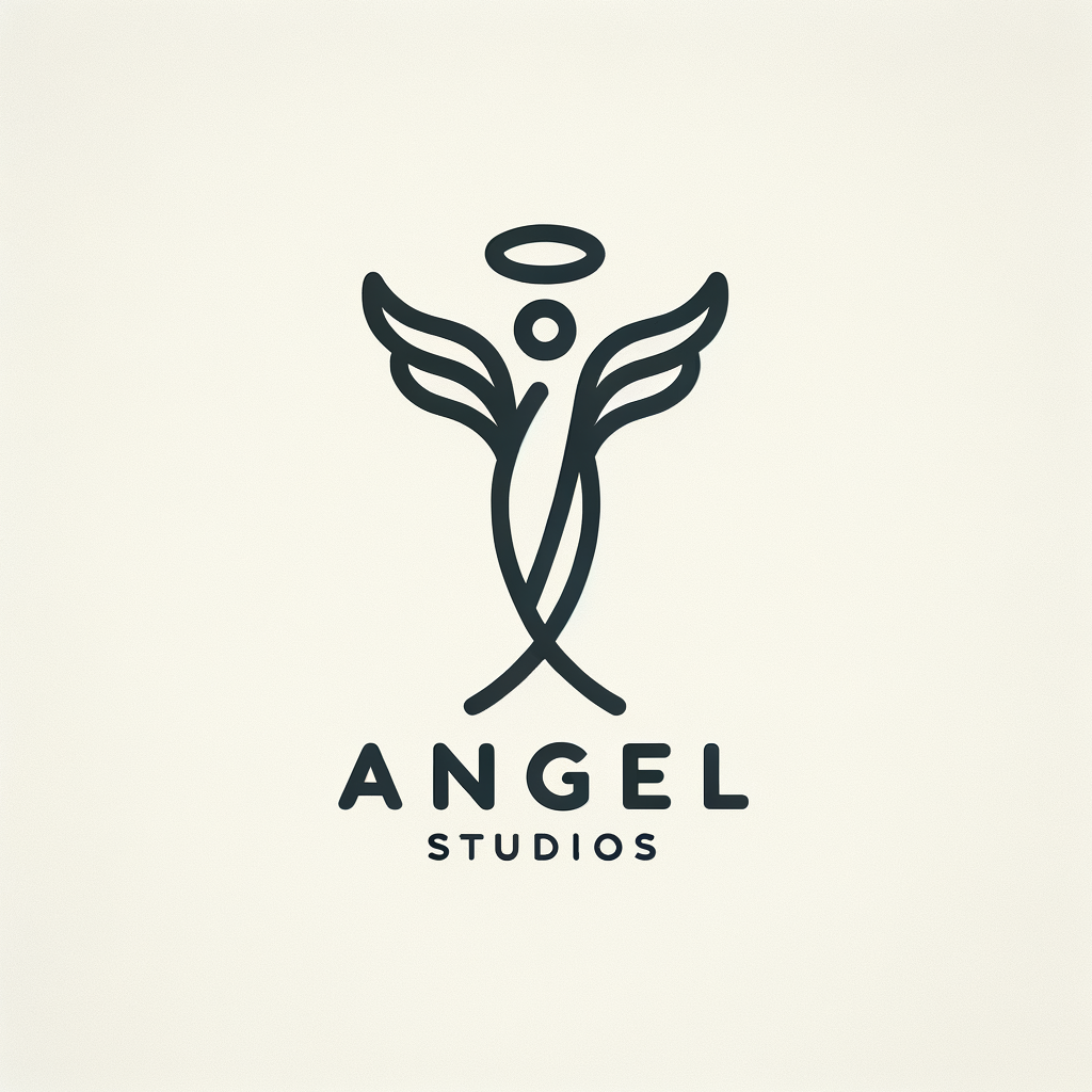 Create a minimal logo for my recording studio called Angel Studios