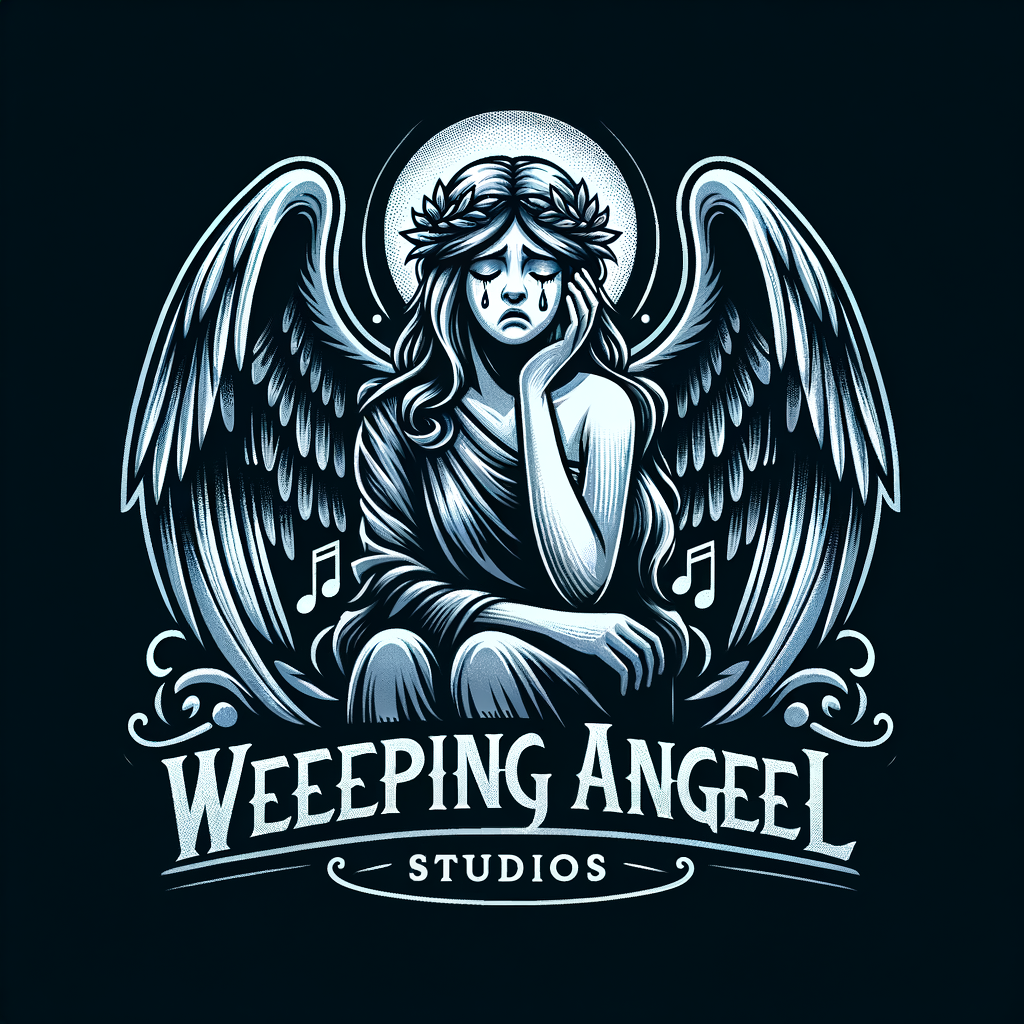 Logo for recording studio called Weeping Angel Studios