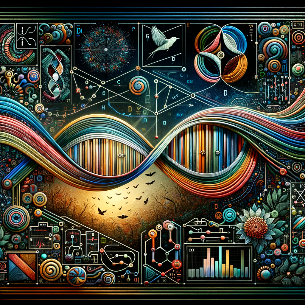 The golden ratio, Minimalist art Circuit, boards, circuitry, diagrams Cellular structures, DNA, circuit boards, colorful wires,  asian and Egyptian  graffiti, lie detector graphs, cardio, printout , branches infinity sign, cave, Art, handprints, distant birds flying, flowering vines, abstract gestural painting, dna