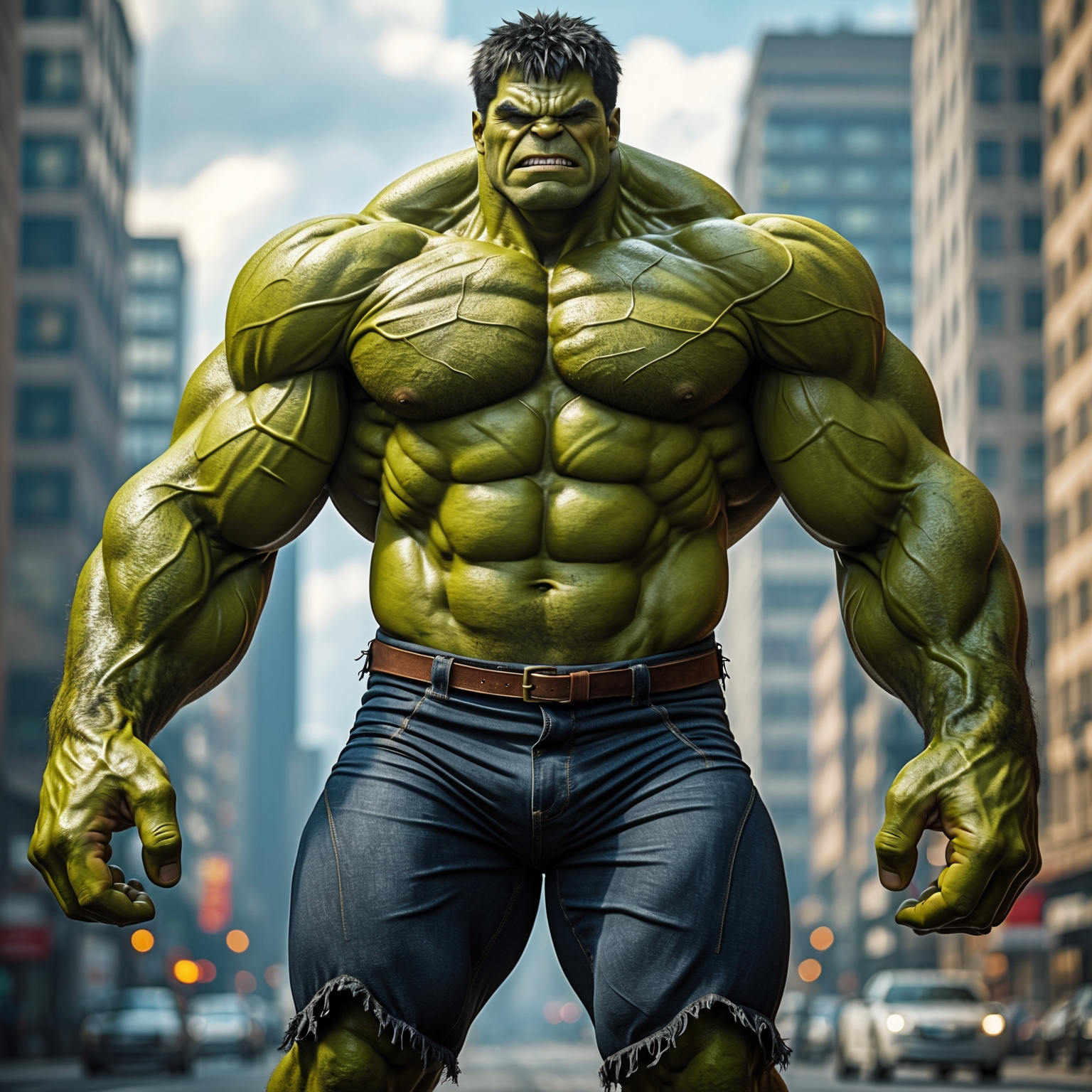 hulk, muscular body, giant size, 4k,