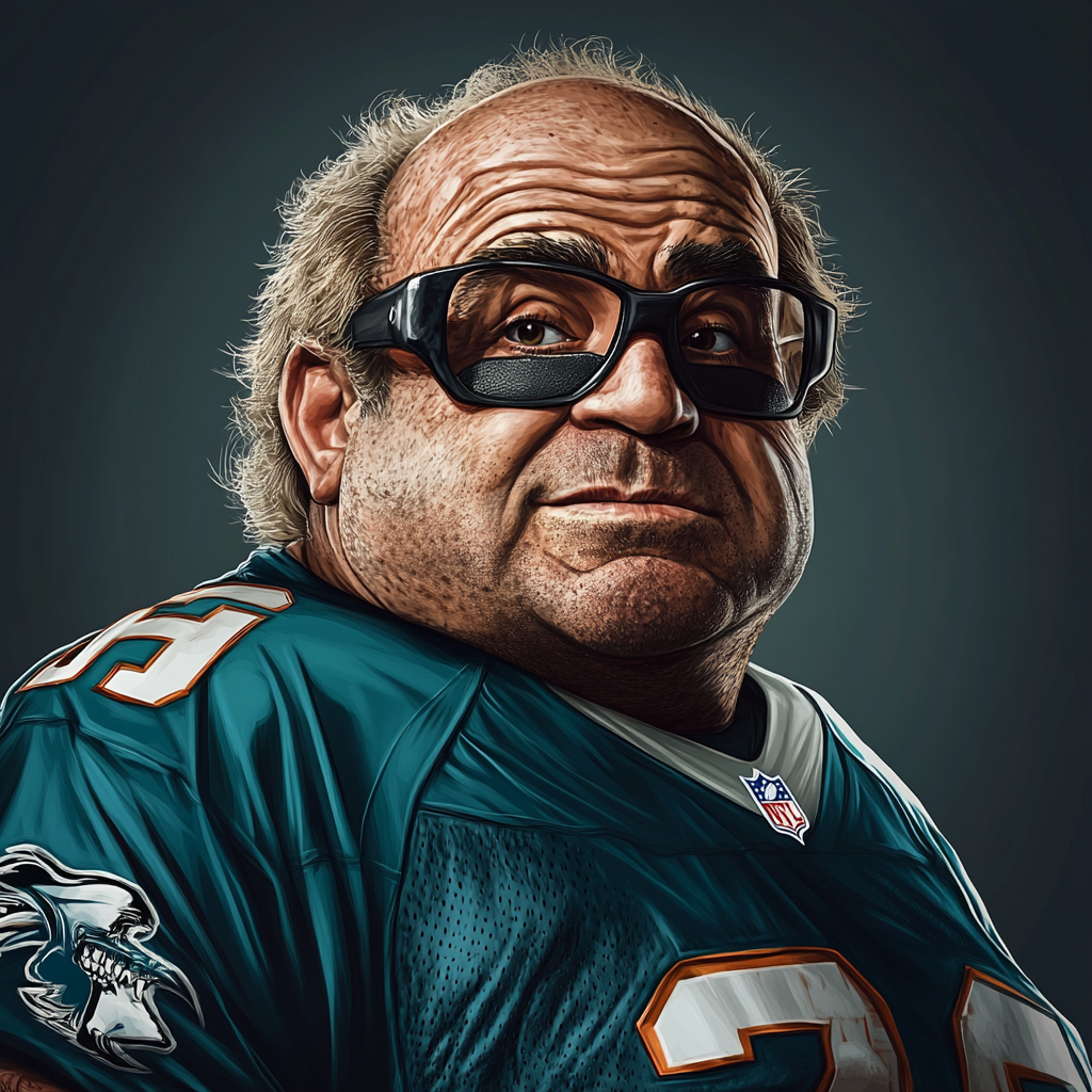 Danny DeVito as NFL player,, GTA art style