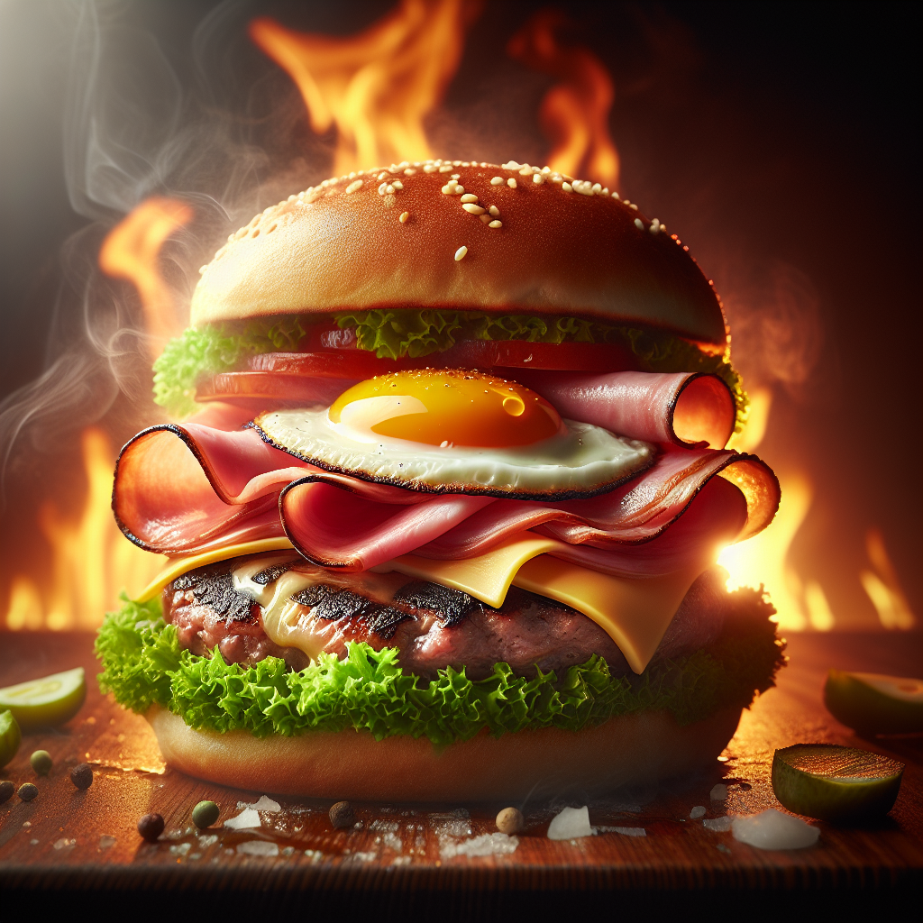 Juicy Burger Ad