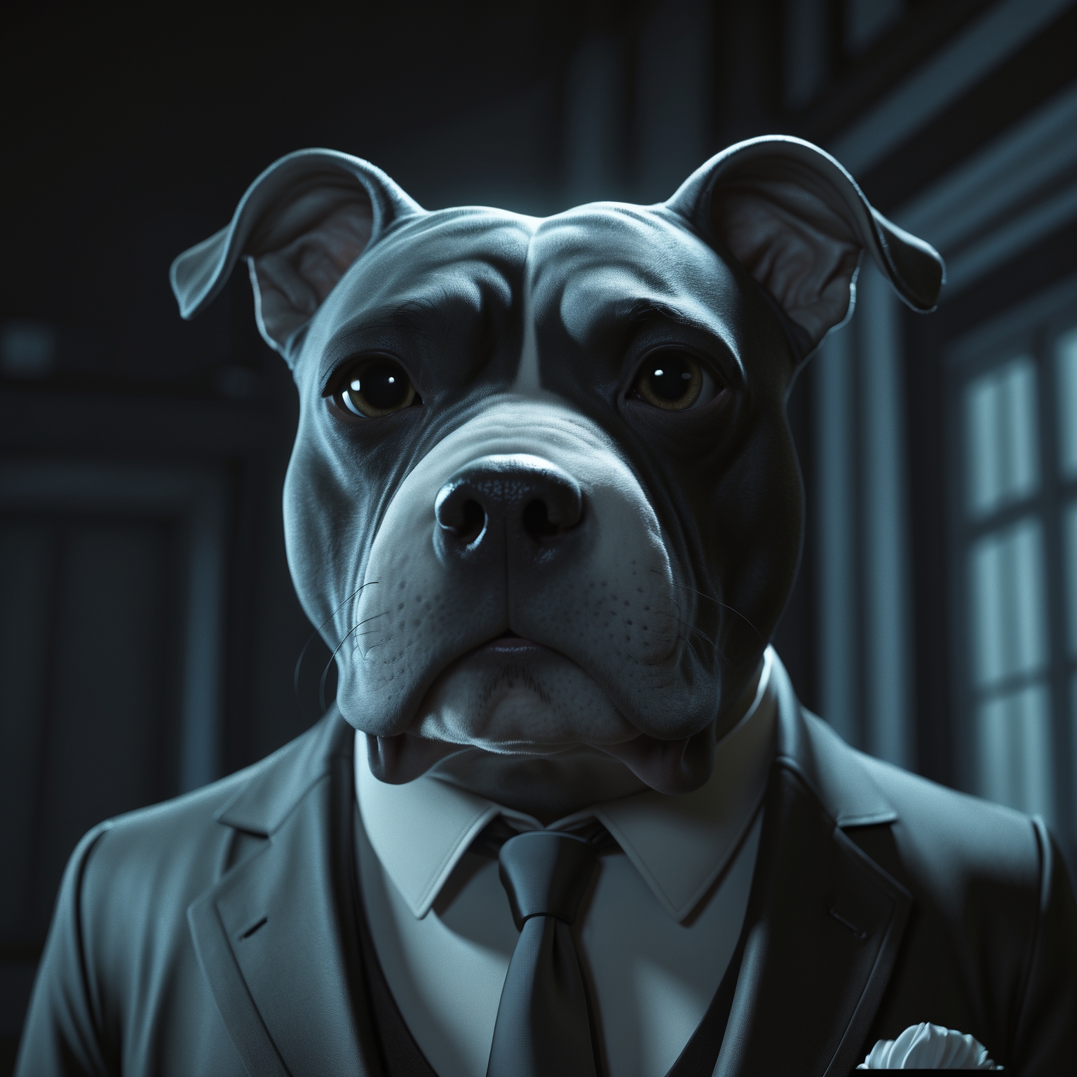 Gangster-dog, hyper detalic, cinematic, animation, 8k