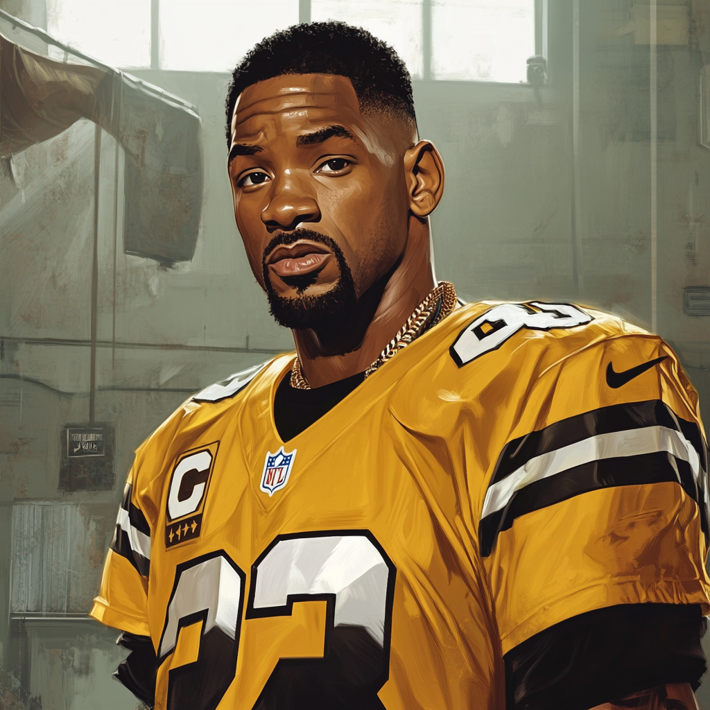 Will Smith as NFL player,, GTA art style