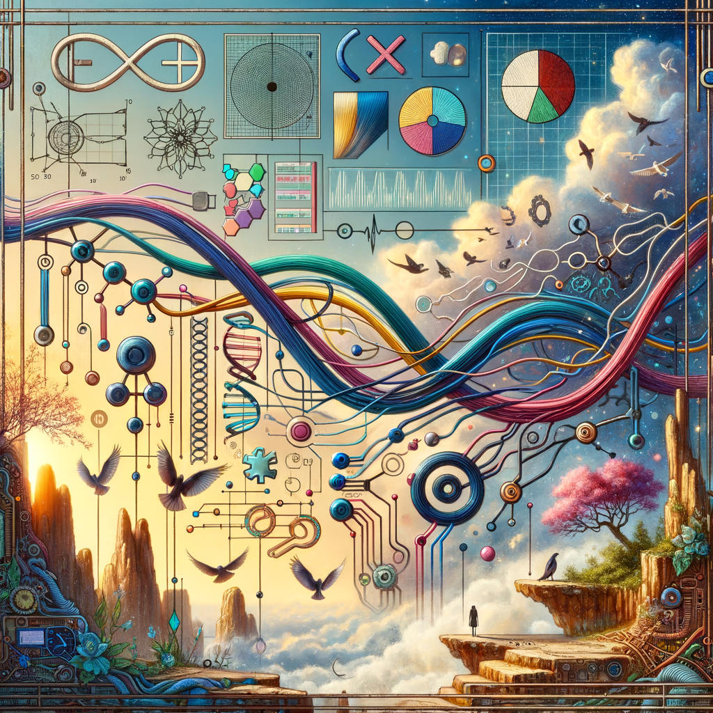 The golden ratio, Minimalist art Circuit, boards, circuitry, diagrams Cellular structures, DNA, circuit boards, colorful wires,  asian and Egyptian  graffiti, lie detector graphs, cardio, printout , branches infinity sign, cave, Art, handprints, distant birds flying, flowering vines, abstract gestural painting, dna, gears