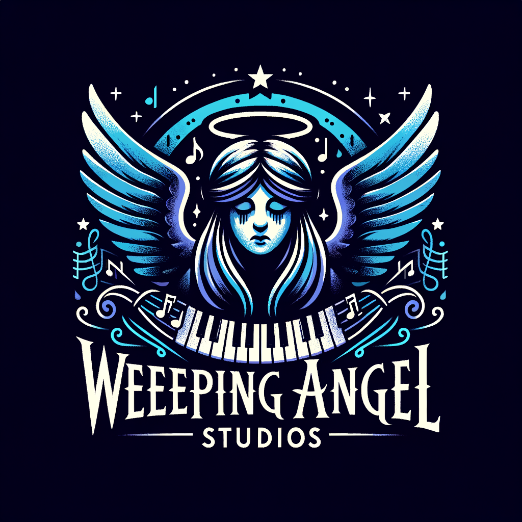 Logo for recording studio called Weeping Angel Studios