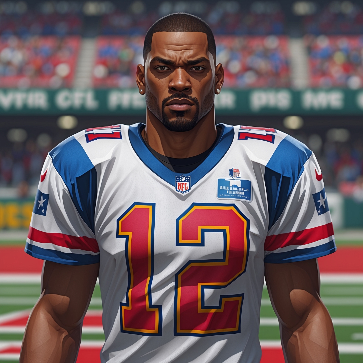 Will Smith as NFL player,, GTA art style