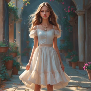Pls can you create a very beautiful picture of a 19 year old gir...