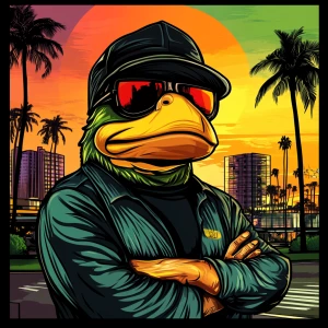 MEME PEPE in GTA art style — — in the style of a Grand Theft Au...