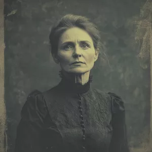 Generate a monochrome, vintage-style image with a subtle faded e...