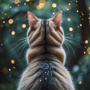 Create a pic of a sparkly back cat for a you tube thumbnail sayi...