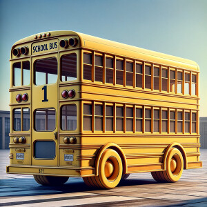 Make me a 1 dollar school bus