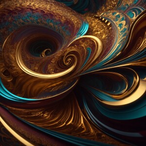 Create a 3D hallucinogenic motion graphic in 8K UHD featuring in...