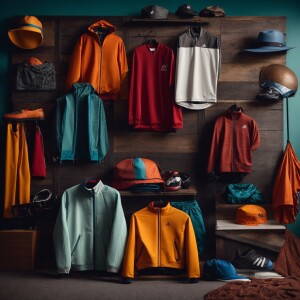 Banner Showing Different Sports Wear Products For My Website