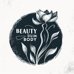 logo body correction studio “beauty slim body” female body silho...