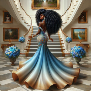 hyper realistic air brushed oil painting art image of a beautifu...