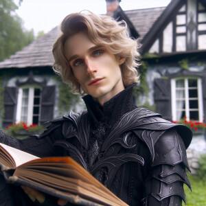 Caranthir-Ar-Fieniel from the Witcher. Black eldritch armor. Pal...