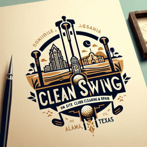 Design a sleek and simplistic logo for 'Clean Swing', a company...