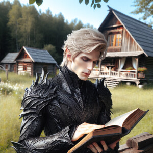 Caranthir-Ar-Fieniel from the Witcher. Black eldritch armor. Pal...