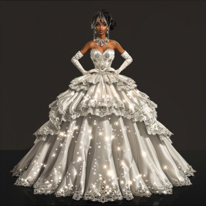 a full body ai 3d illustration of a woman wearing of a woman wea...
