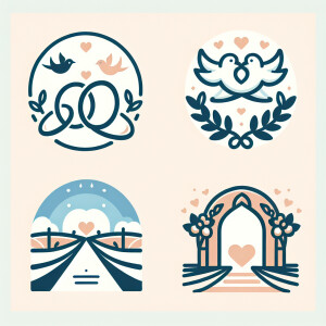 create a logo for wedding planning, no text