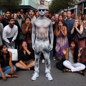The man with invisible clothing