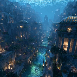 Ancient underwater city reborn, Greek temples and Roman arches f...