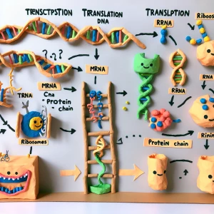 Mache mir ein Stop Motion film zur Translation der Proteinbiosyn...