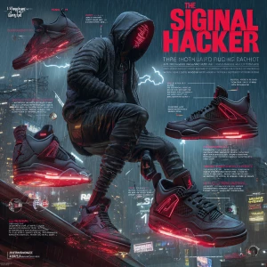 "Animated concept video featuring 'The Signal Hacker' — a cyberp...