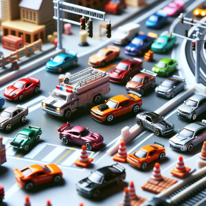 Make a stop Motion video with cars.