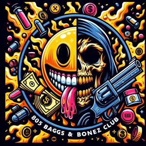 Create aa cartoonish anime shogun style professional ,  horror-t...