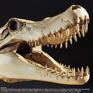 "Examine the skeletal structure displayed in this image, particu...