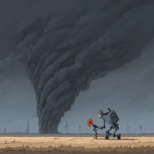Harsh winds blow, dust clouds rise, and a storm approaches. The...