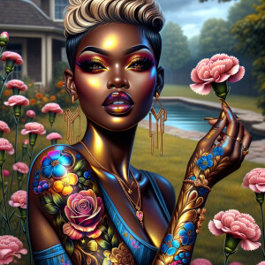 Prompt:
Full image view ultra realistic psychedelic airbrush gl...