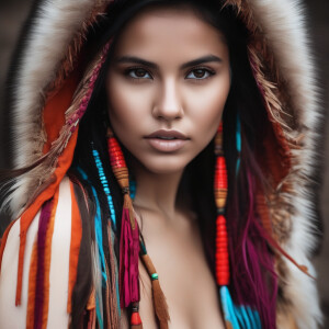 Young native girl nudist showing her full exposed body, she’s sp...