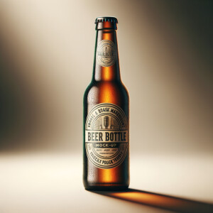 Mock up for beer bottle