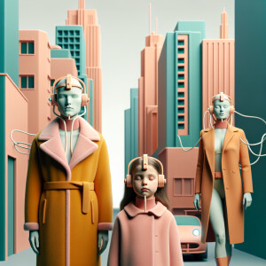 In the heart of a once-lively cityscape frozen in the ‘50s aesth...