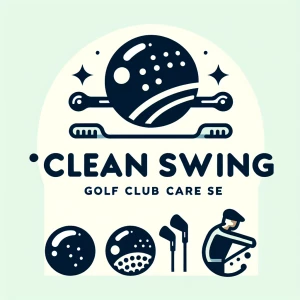 Create a minimalist, simplistic, only having max of 3 elements, logo for "Clean Swing," a golf club care service offering cleaning, buffing, polishing, and refinishing. The logo should emanate a premium, upscale vibe akin to top sporting brands like Nike and Callaway, emphasizing simplicity, clever negative space utilization, and limiting elements to three colors maximum. Do not use cartoonish graphics, depictions of golf balls, clubs, detailed artwork, and any text or numerals. You basic shapes in design the logo.