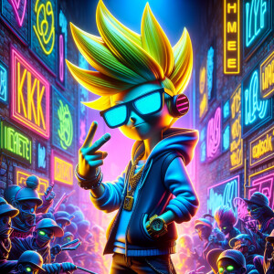 A vibrant, high-resolution image featuring a distinctly urban Ba...