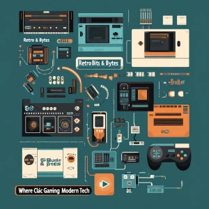 YouTube Channel Banner Design Brief for "Retro Bits & Bytes"...