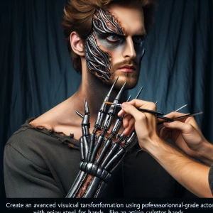 Create an appearance transformation using Hollywood-grade makeup...