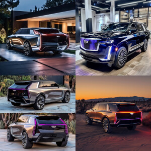 Brand new Cadillac escalade IQ model year futuristic