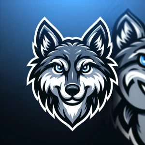 Wolf Face Mascot Logo