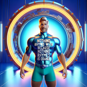 A captivating 3D render of a confident, stunningly handsome gay...