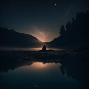 Caption:

“As the night wraps us in its quiet embrace, I find my...