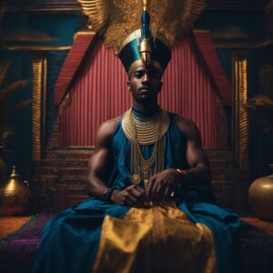 Black Egyptian pharaoh