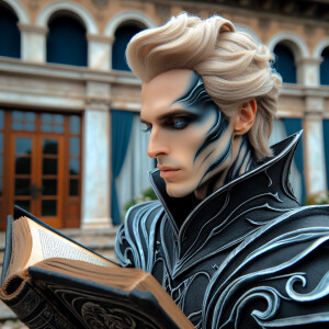 Caranthir-Ar-Fieniel from the Witcher. Black eldritch armor. Pal...